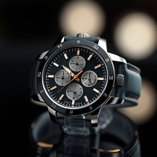 A beautifully lit product shot of a high-end watch, showcasing commercial photography service.